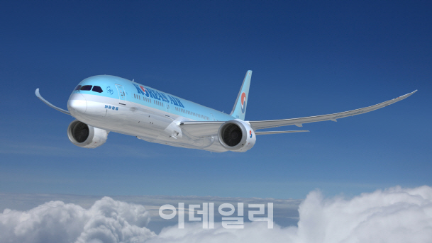 대한항공, '꿈의 항공기' 보잉 787-9 국내 첫 공개
