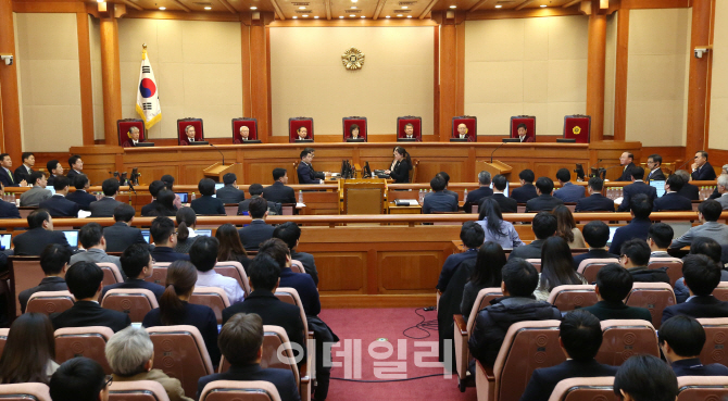 [포토]박근혜 대통령 탄핵심판 최종변론기일
