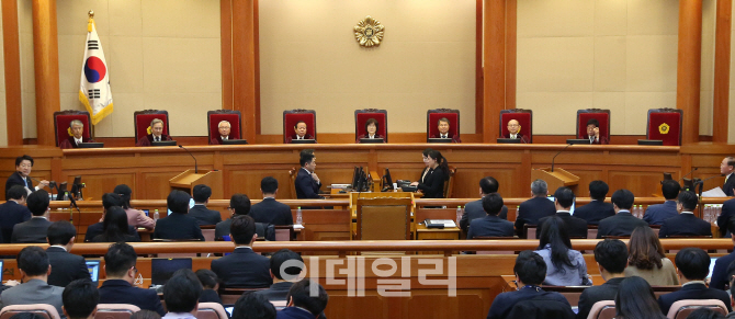 [포토]박근혜 대통령 탄핵심판사건 최종변론기일