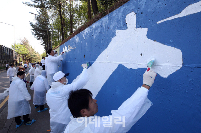 [포토]'서초구, 주변 미관 개선 작업'