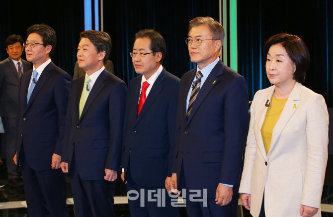 [3차 TV토론]'洪 사퇴'로 시작..주제 빗나간 네거티브 토론(종합)