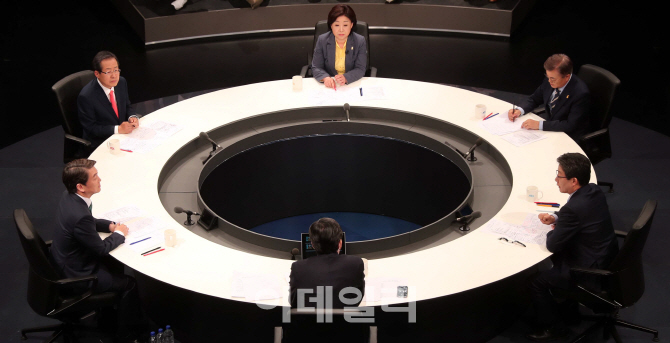 [포토]치열한 토론하는 19대 대선후보들