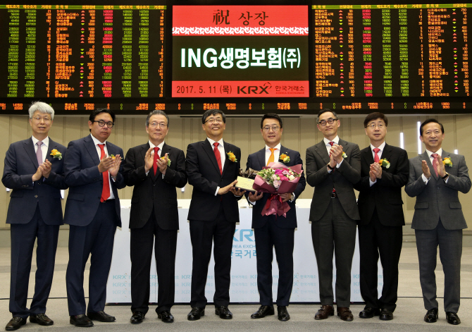 [포토]  ING생명보험(주) 유가증권시장 신규상장기념식