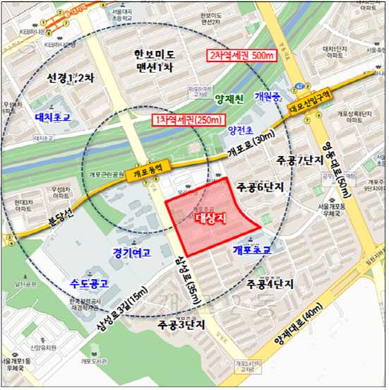 34년 된 강남구 ‘개포주공5단지’, 최고 35층·1307가구로 탈바꿈