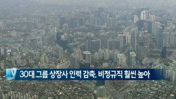  30대 그룹 상장사 인력 감축 비정규직 훨씬 높아 外