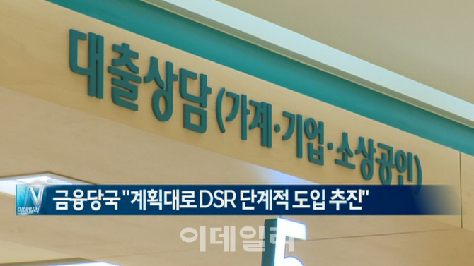[이데일리N] 금융당국 "계획대로 DSR 단계적 도입 추진" 外