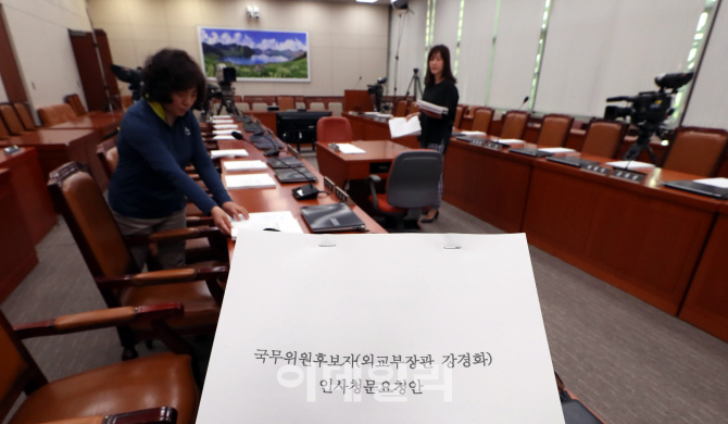 [포토]강경화 후보자 인사청문회 'D-1'