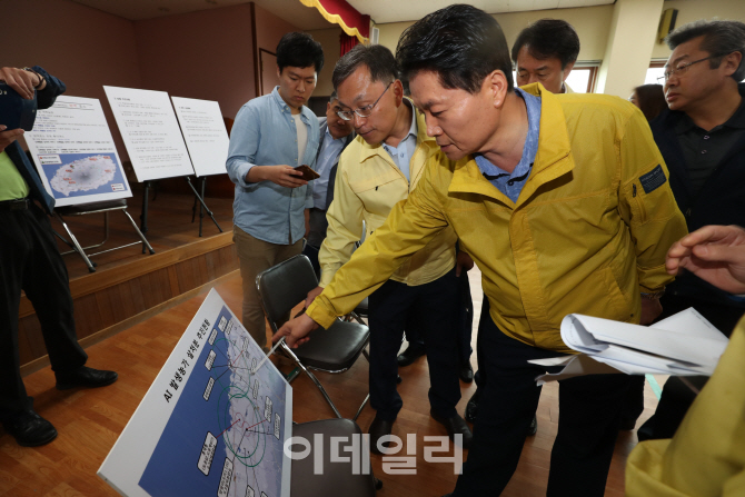 [포토]김병원 농협중앙회장, 제주도 AI방역현장 점검