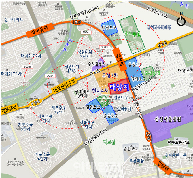 일원한신 아파트, 35층 489가구로 재건축…독자개발키로