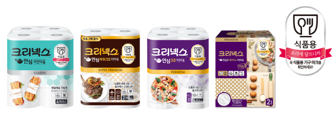 크리넥스, ‘식품용기구 마크’ 안심 키친타올 출시