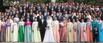 정몽준 장녀 정남이씨 결혼..현대重-두산, 한다리 건너 사돈