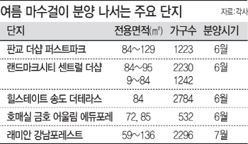 대형 건설사, 미뤘던 마수걸이 분양 쏟아낸다