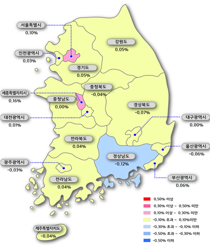 '6·19 대책' 여파…서울 아파트값 상승세 주춤