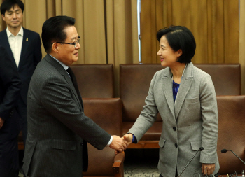 박지원-추미애, 제보조작 사건 놓고 또 정면 충돌