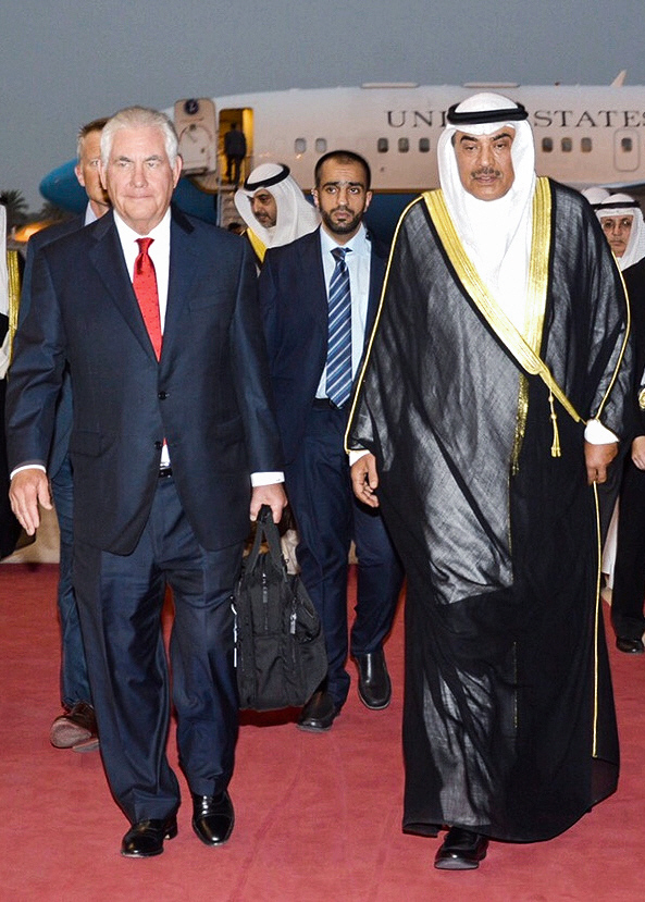 미국 국무장관 틸러슨, 중동 방문…카타르 갈등 해소할까