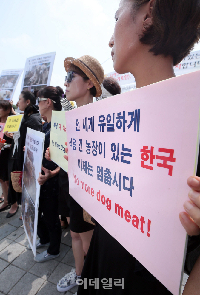 [포토]'개고기 반대'