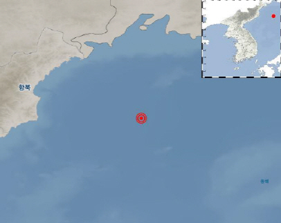 북한 남동쪽 해역서 규모 5.7 지진…"피해 없을 것"(종합)