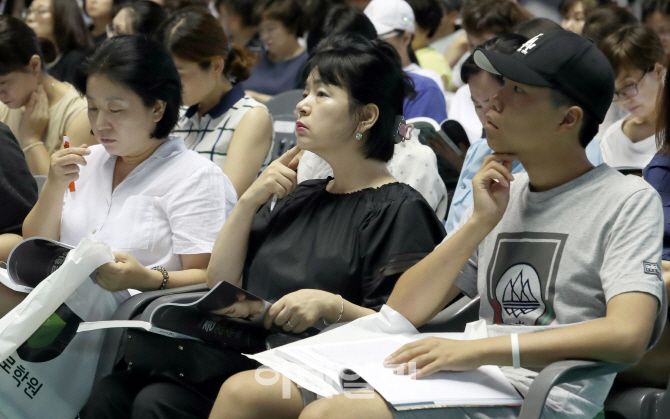 [포토]'집중하는 수험생과 학부모들'