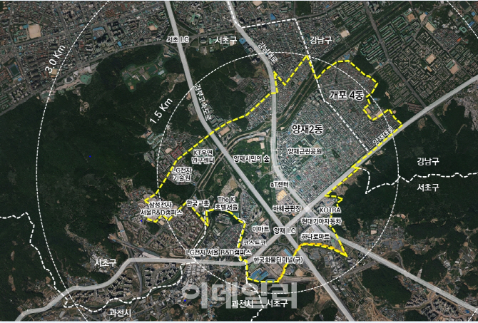 서초구, '양재 R&CD특구' 신청서 제출…개발 본격화