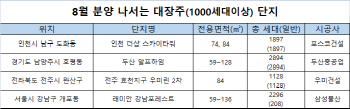 "규제 전 털자"…8월 대단지 아파트 1만6000가구 분양 '봇물'