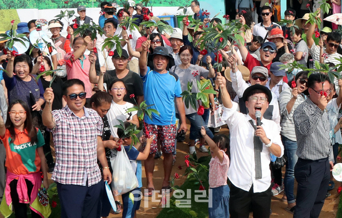 [포토] 심봤다... 함양산삼축제