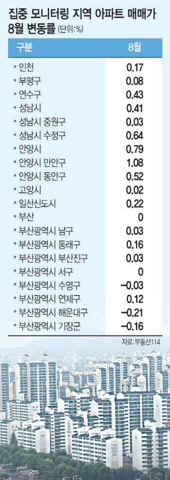 "집값 꿈쩍 않는데"…집중모니터링 지역 24곳 '부글부글'