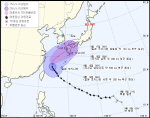 제18호 태풍 ‘탈림’ 일본으로 북상 중…제주도 비·바람