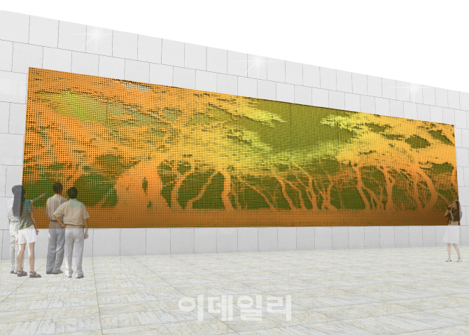 [포토] 지하철9호선 3단계 정거장 작품 '천년의 숲 -흔적위를 산택하다'