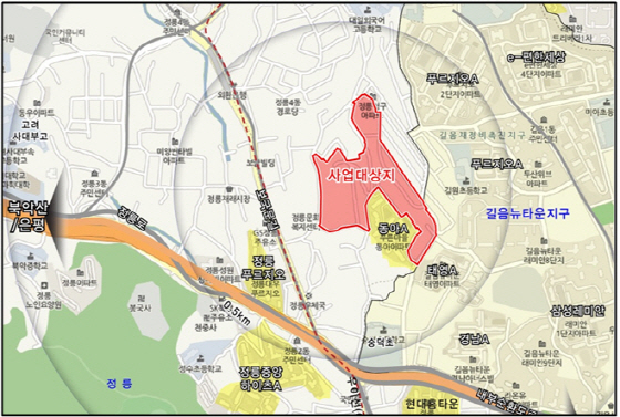 정릉5·성북3·충정로1구역 정비구역 해제