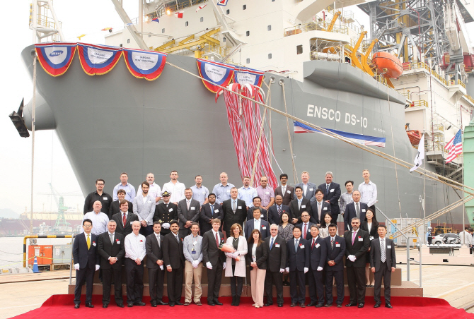 삼성重, 英엔스코에 1년 반 앞당겨 드릴십 인도