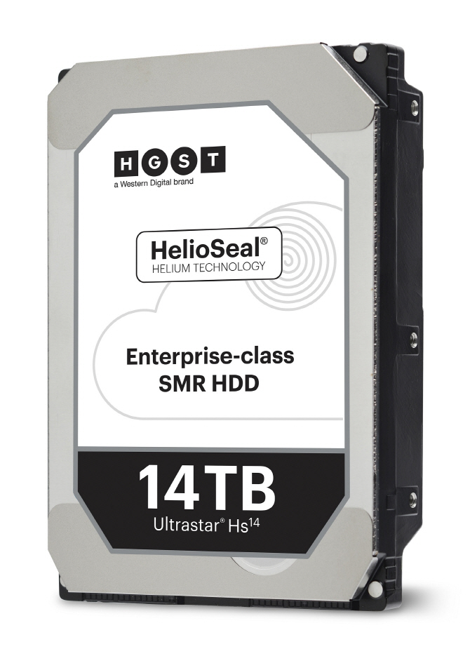 웨스턴디지털, 세계 최초 14TB HDD 출시..영화 7천편 저장