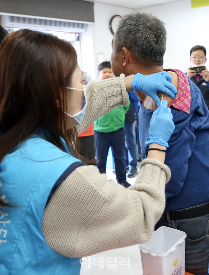 [포토]의료 취약계층 대상 독감 예방접종