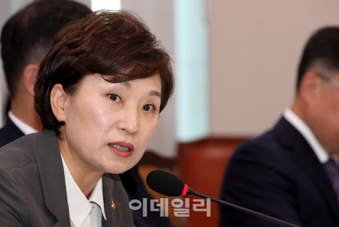 김현미 장관 "HUG 후분양 보고서, 실제금리보다 높게 계산"