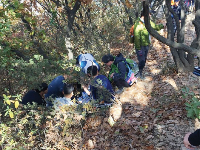 산행 중 빠른 응급조치로 소중한 생명 구해