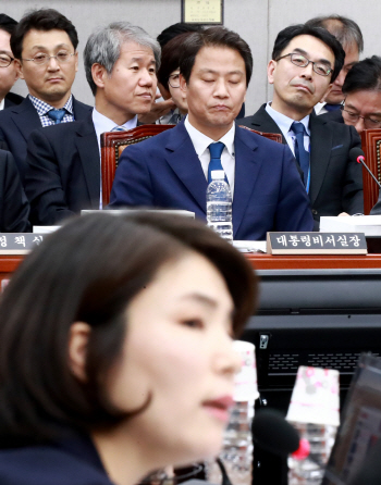 임종석, 전희경 색깔론 공세에 "그게 질의냐..매우 모욕적"