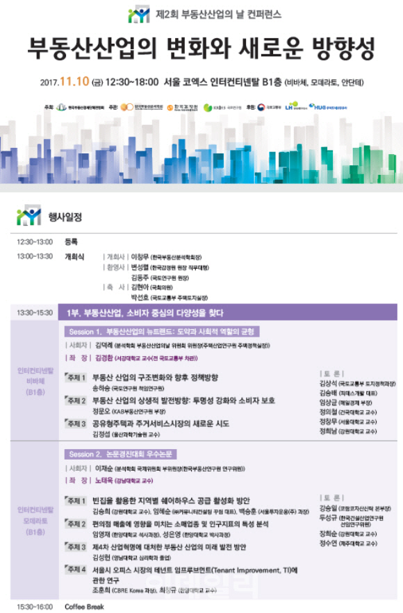 국토연구원, 부동산산업 발전 모색 컨퍼런스 개최