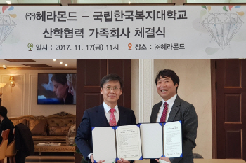 헤라몬드·국립한국복지대학교 산학협력 협약