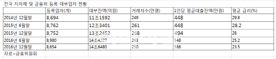 대부업 대출정보 75% 공유 안 돼...DSR 구멍 '숭숭'