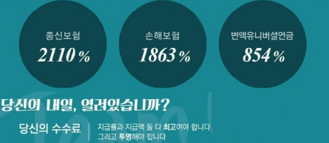 "月 보험료 10만원 팔면 180만원 수당"…금감원, 손보사 수수료 검사