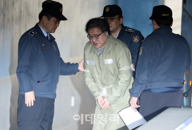 [포토]결심공판 출석하는 안종범 전 수석