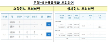 “내 계좌 한눈에, 인터넷뱅킹 미가입 계좌도 조회”