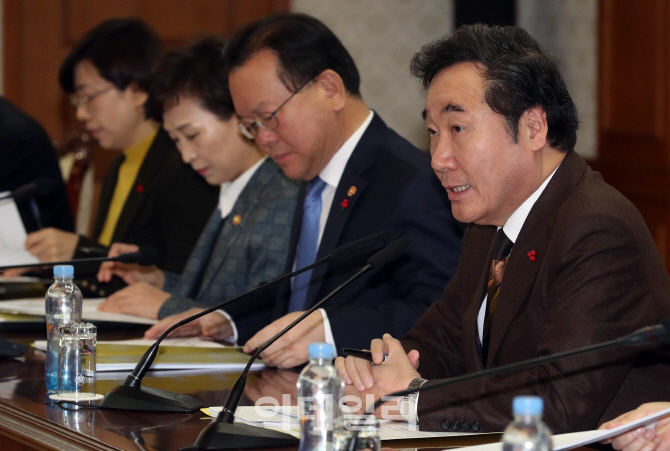 [포토]이낙연 국무총리 국정현안점검조정회의 주재