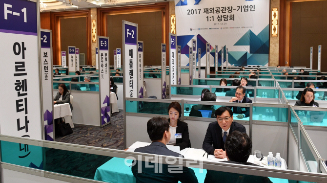 [포토]‘재외공관장-기업인 1:1 상담회’