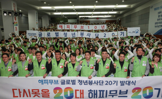 현대차그룹 '해피무브' 창단 10년..21개국서 1만명 봉사활동