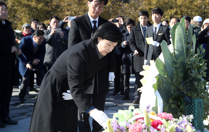 추미애 "盧대통령, 정의로운 개띠…무술년, 충직하게 달릴 것"