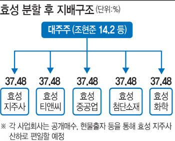 효성, 지주사 전환 본격 시동 건다(종합)