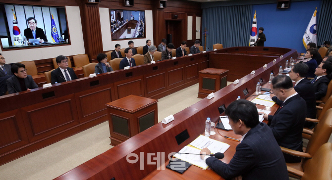 [포토]서울-세종간 국정현안점검조정 영상회의