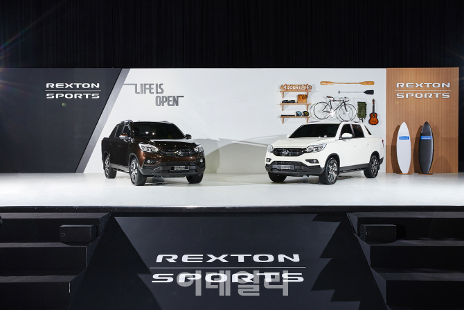 쌍용차, 오픈형 SUV '렉스턴 스포츠' 출시…연 3만대 판매 목표