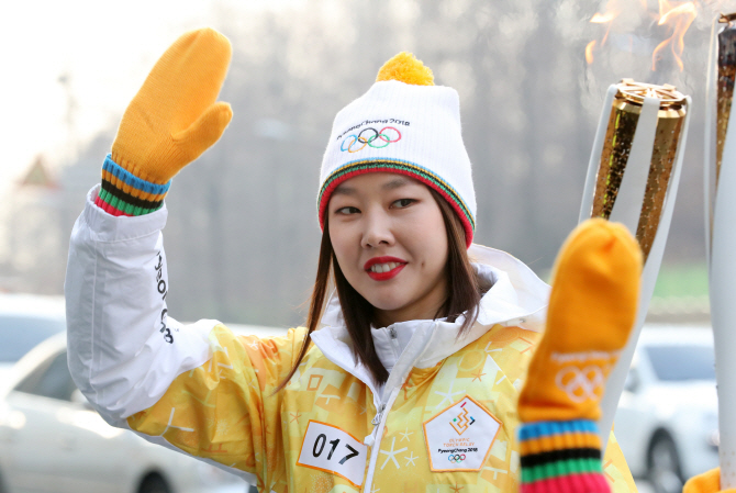 [포토] 달심언니 모델 한혜진 성화봉송