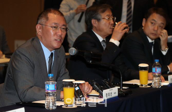 [포토]발언하는 정의선 현대차 부회장